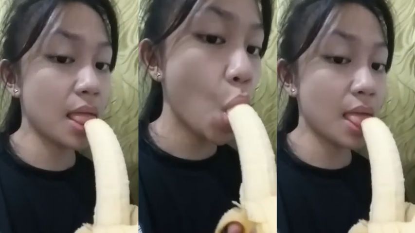 Pinakita ni Jingjing ang Tamang Pagsubo ng Saging